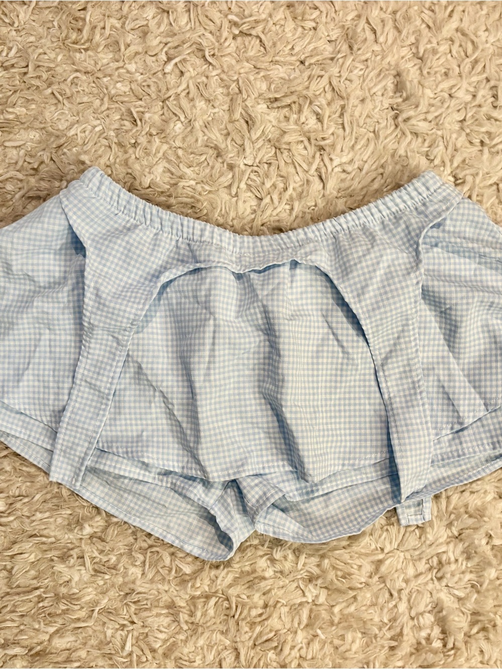 Light Blue Gingham Women’s Skort